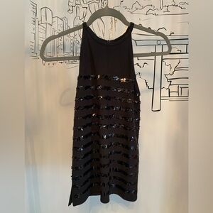 Armani Exchange Black Sleeveless Sequin Top NWT